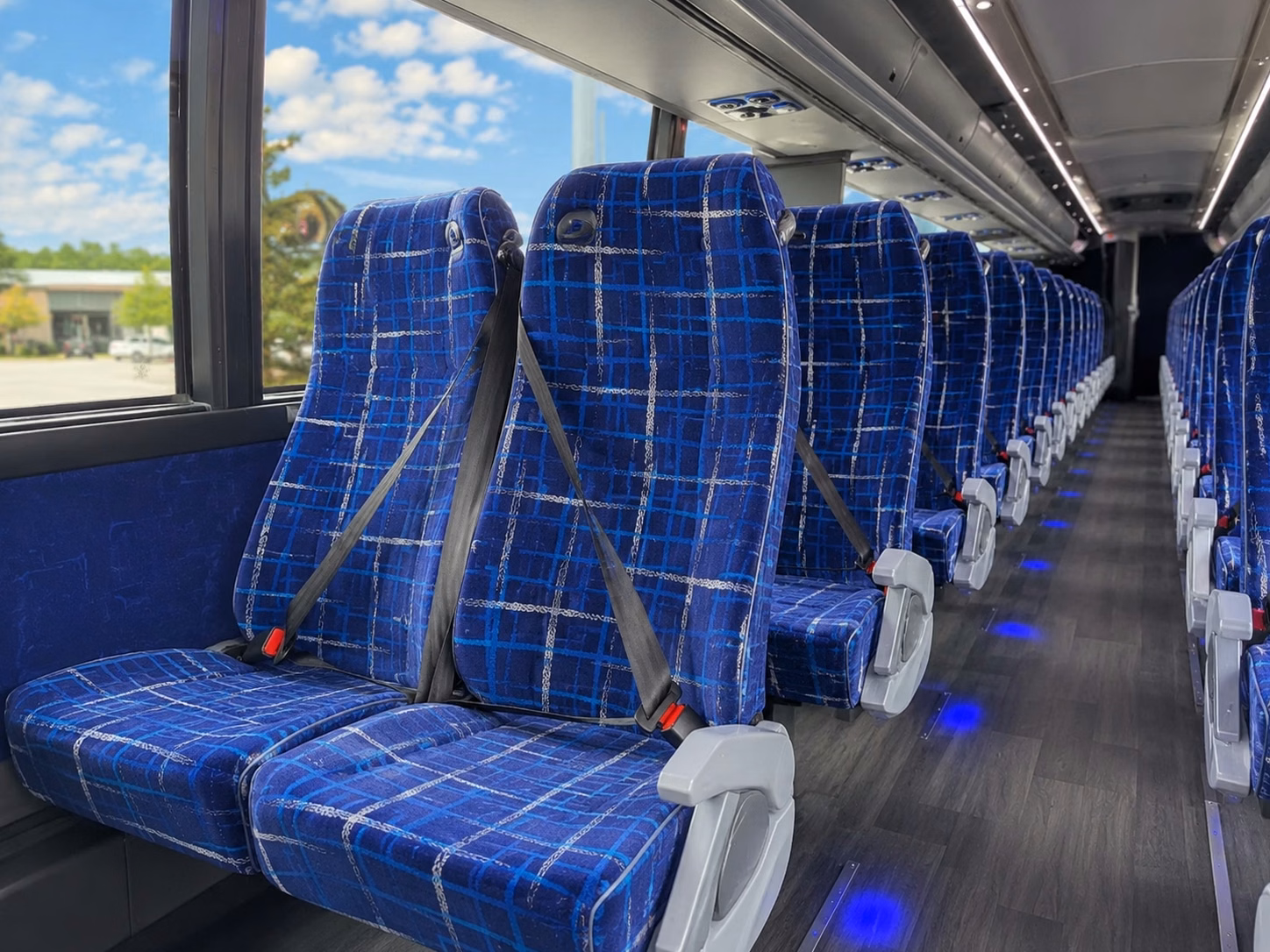 blaine charter bus interior