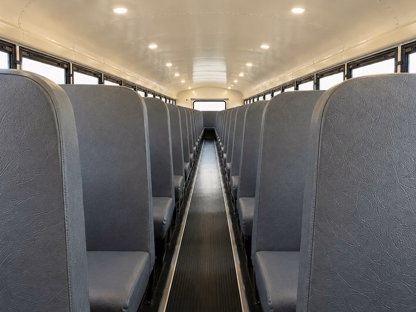 school bus inside
